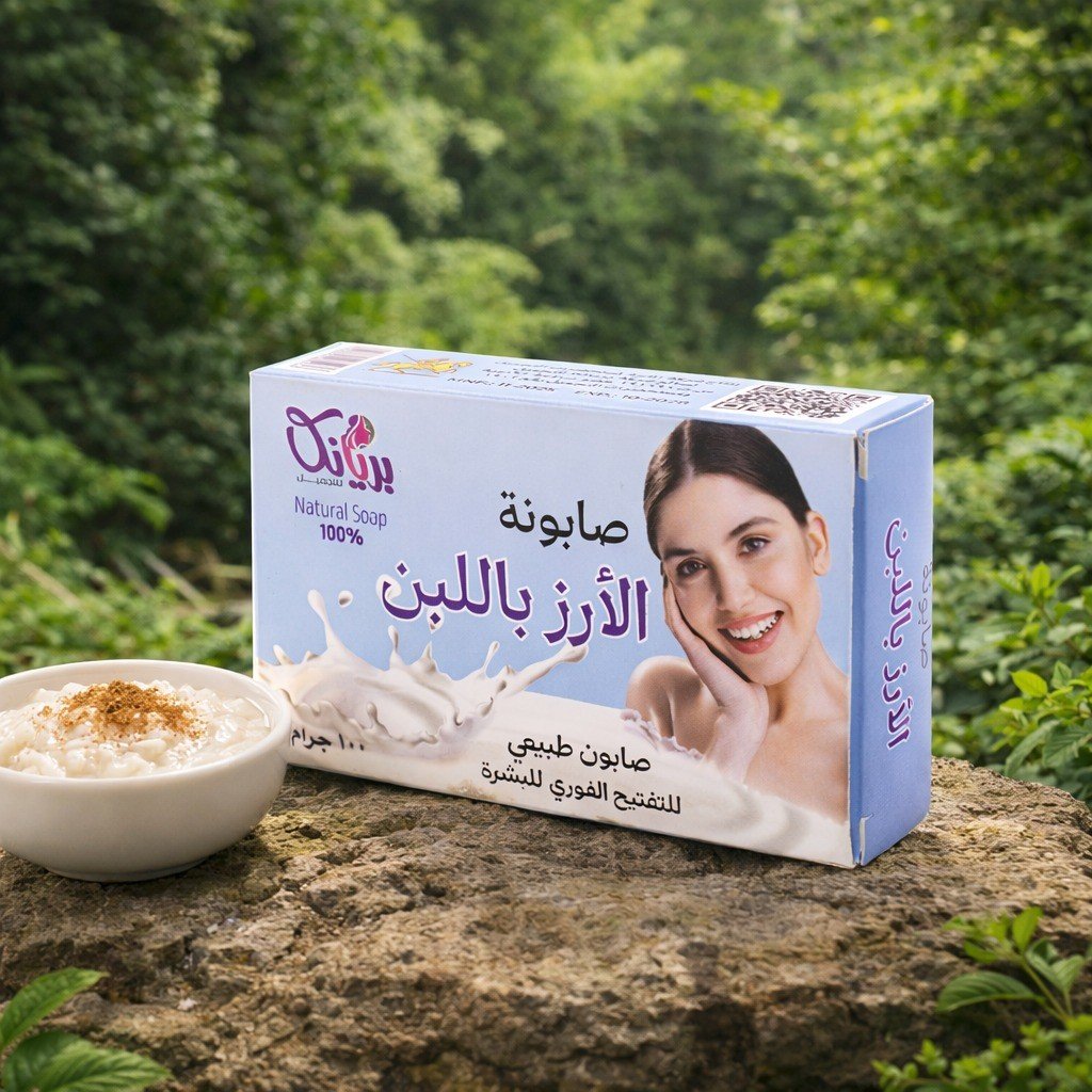 صابونة الأرز باللبن